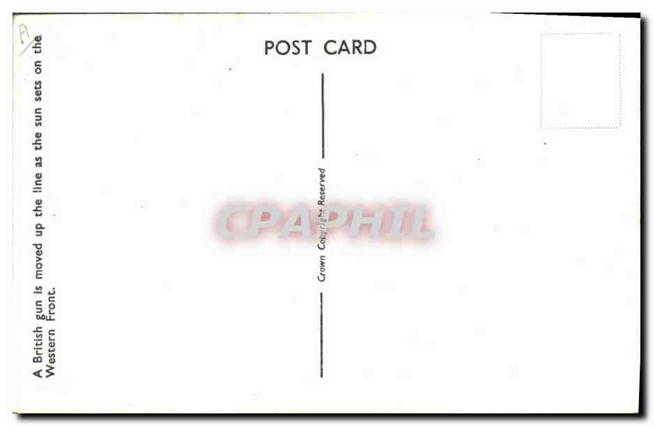 CPM Militaria Sunset on the Western Front Tank — Rückseite