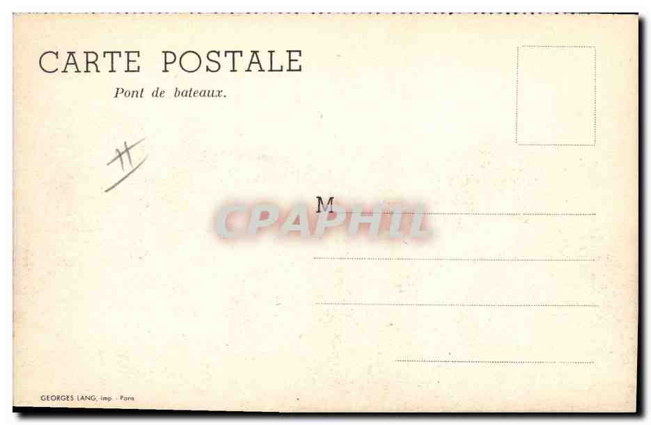 CPM Militaria Pont de bateaux — Rückseite