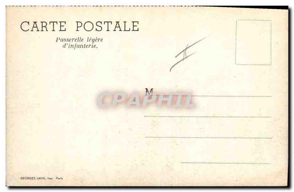 CPM Militaria Passerelle legere d'infanterie — Rückseite