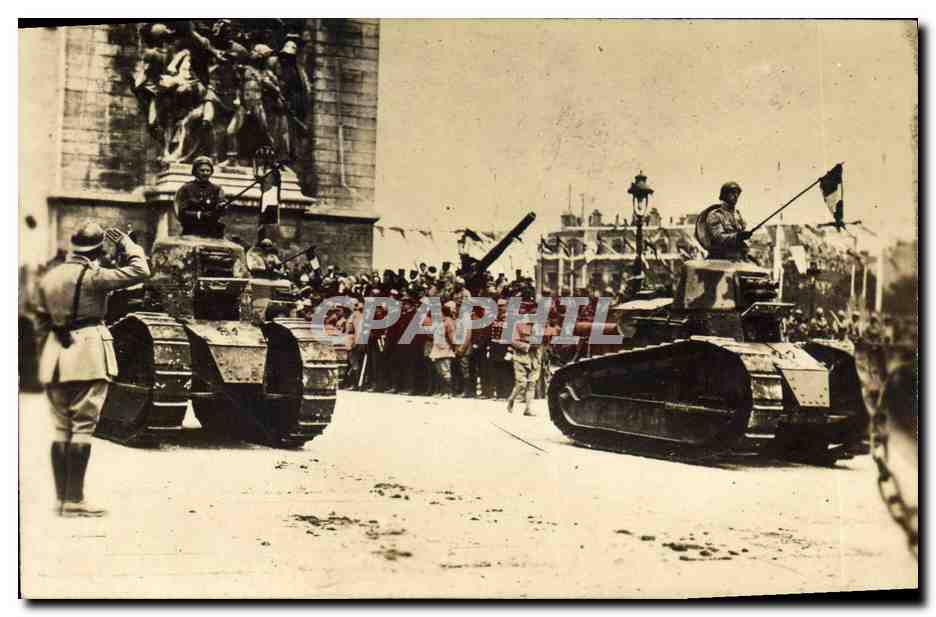 CARTE PHOTO Militaria Tanks Chars d'assaut