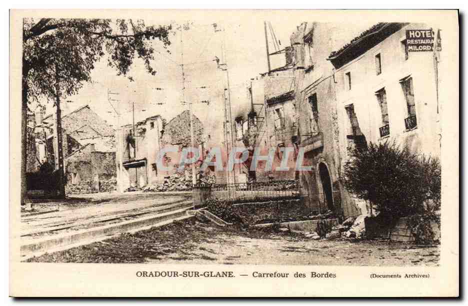 Oradour-sur-Glane — Carrefour des Bordes — Documents Archives