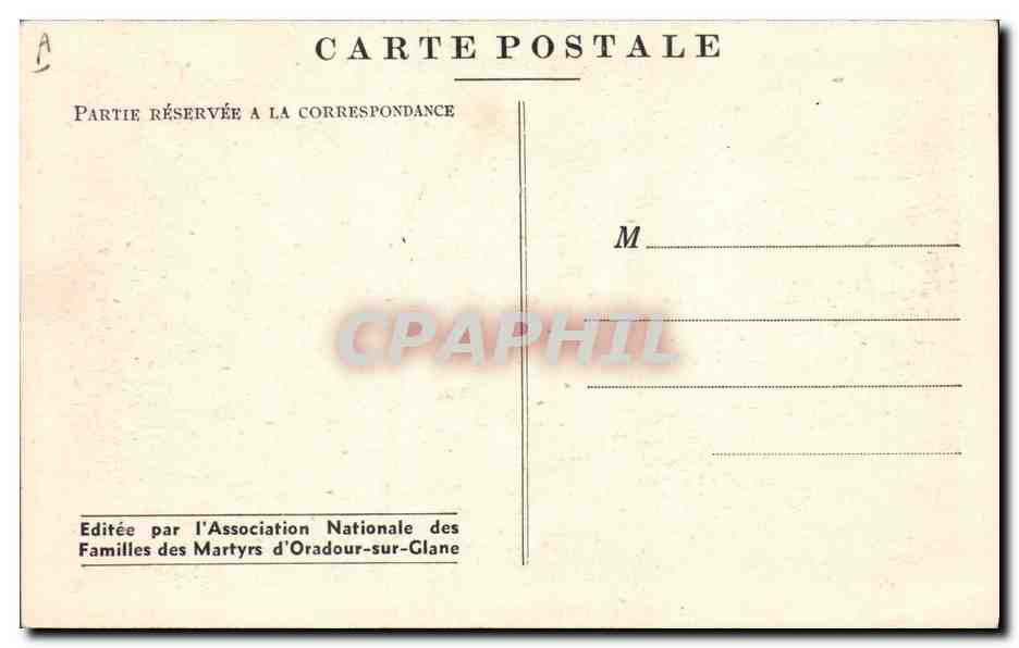 CPM Militaria Oradour sur Glane Vue aerienne — Rückseite