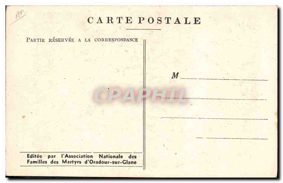 Oradour-sur-Glane — Les Allemands avaient entassé des fagots sur ces cadavres — Documents Archives — Achterkant