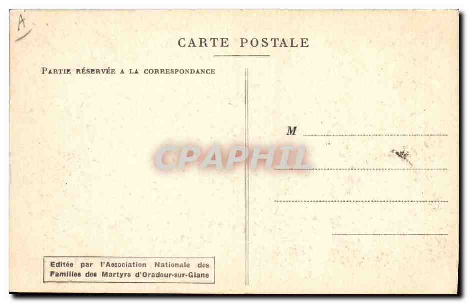CPM Militaria Oradour sur Glane Le Moulin et l'eglise — Rückseite