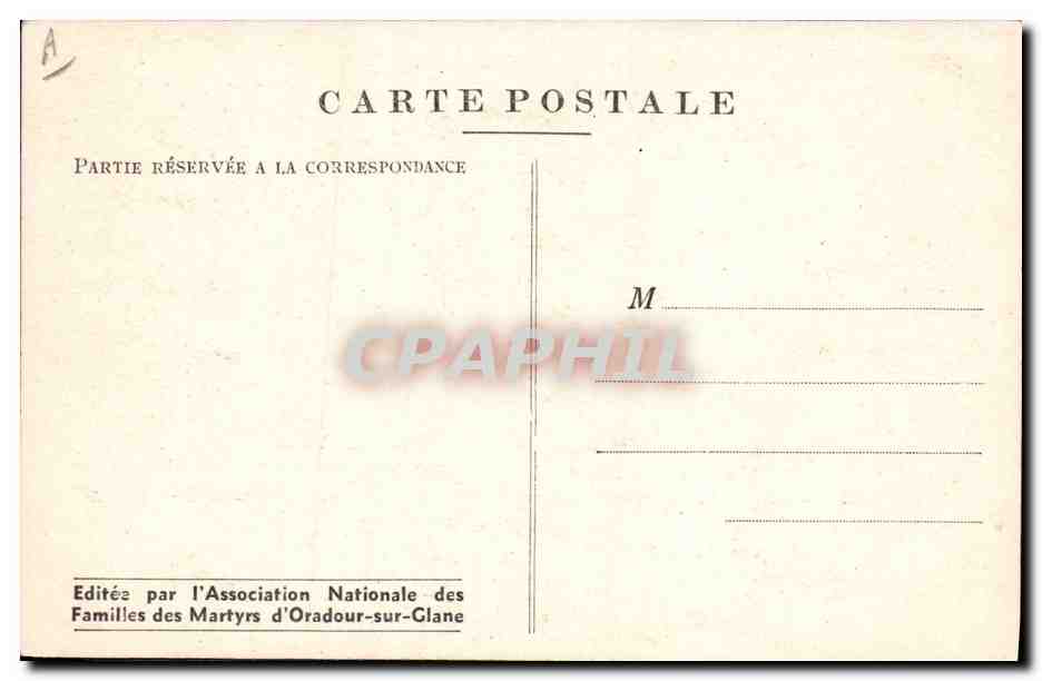 CPM Militaria Oradour sur Glane Interieur de l'eglise Voitures d'enfants — Rückseite