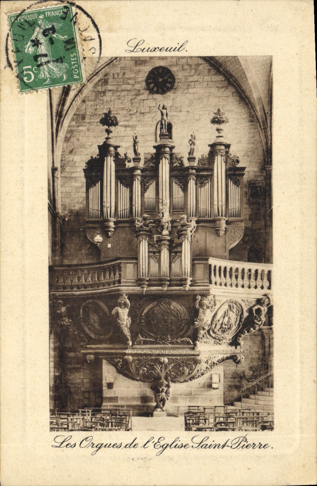 CPA Orgue Luxeuil Les orgues de l'eglise Saint Pierre 