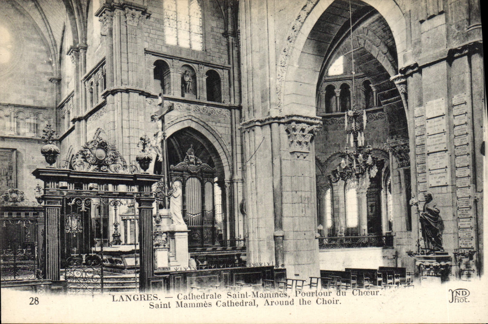 CPA Orgue Langres Cathedrale Saint Mammes Pourtour du choeur 