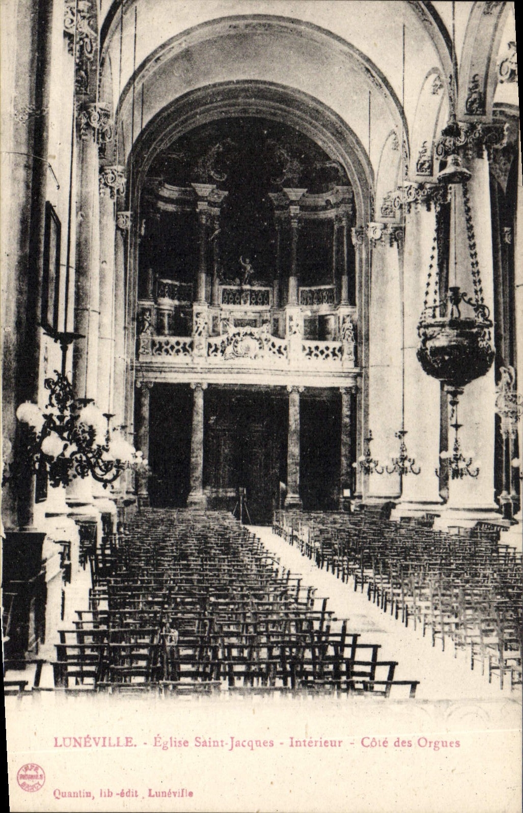 CPA Orgue Luneville Eglise Saint Jacques Interieur Cote des orgues