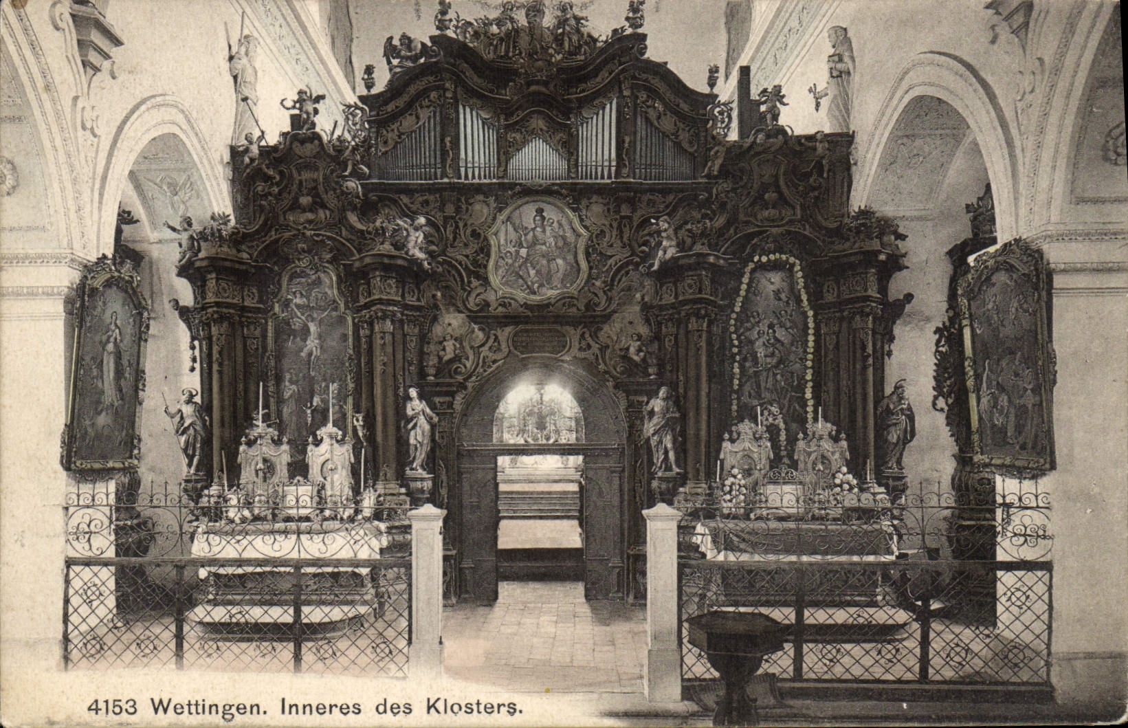 CPA Orgue Wettingen Inneres des Klosters