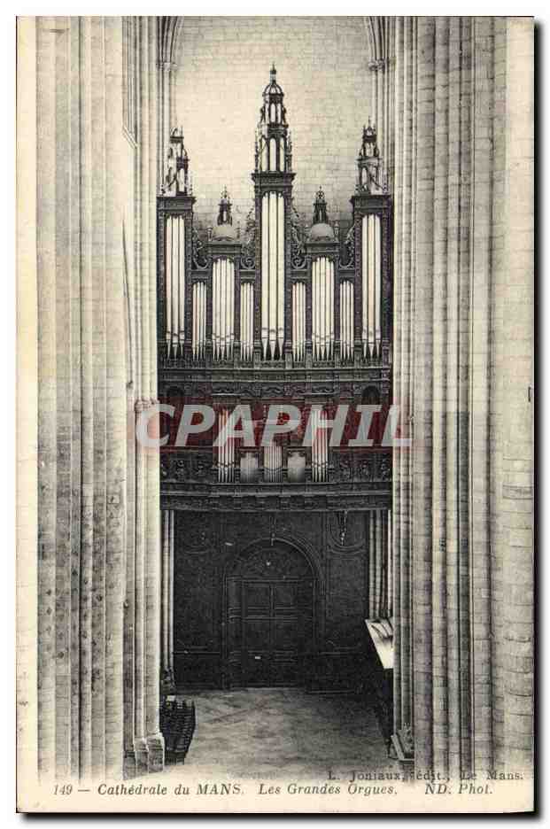 CPA Orgue Cathedrale du Mans Les grands orgues