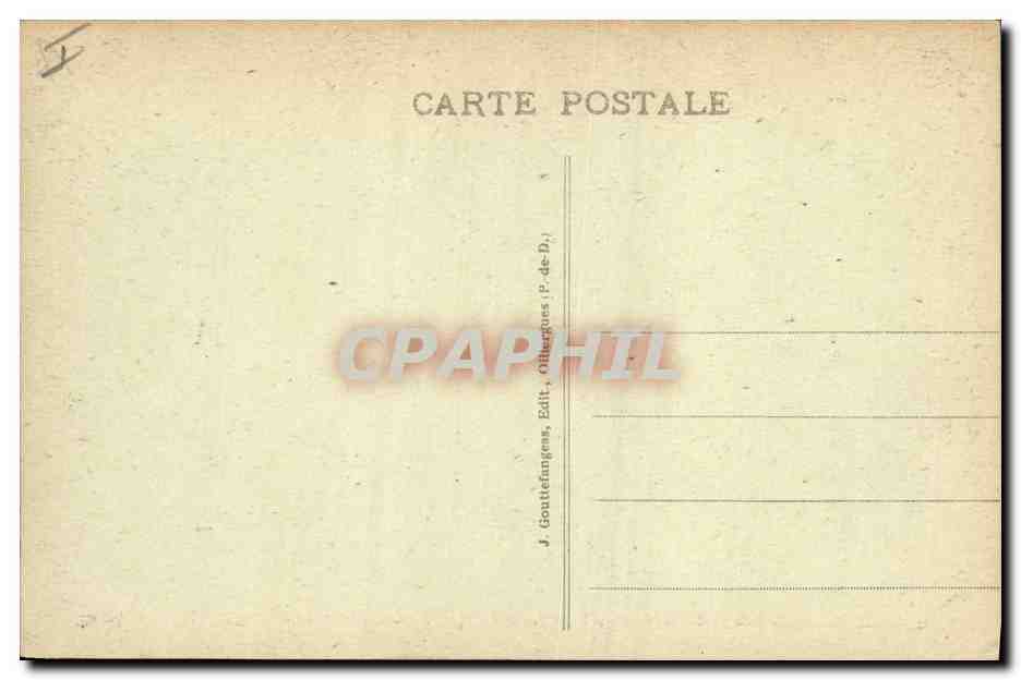 CPA Orgue La Chaise Dieu La cariatides du buffet d'orgues  — Rückseite