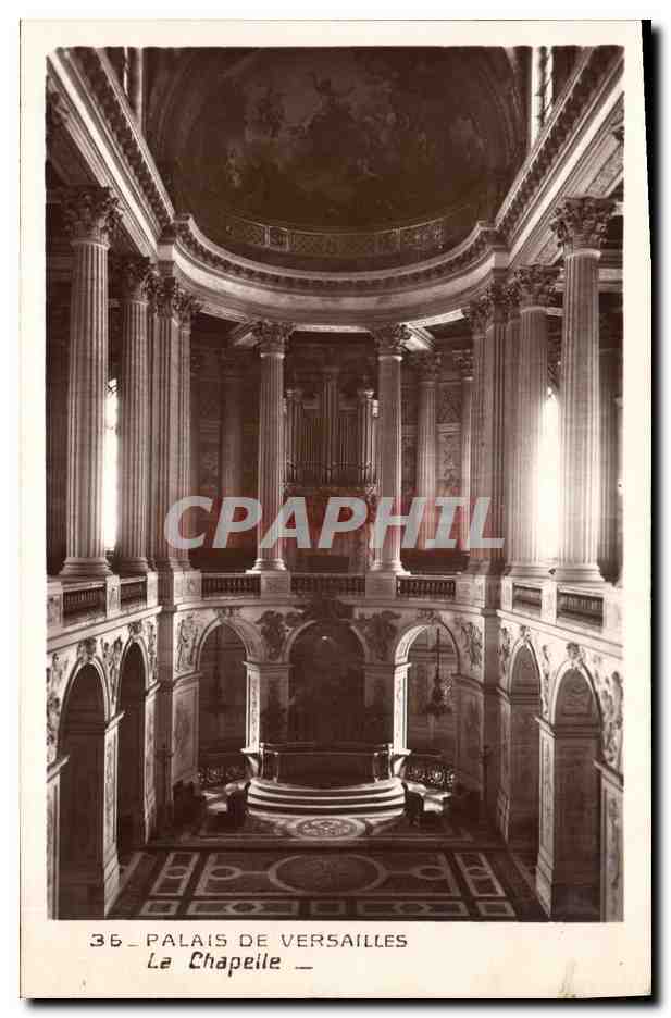 CPA Orgue Palais de Versailles La chapelle