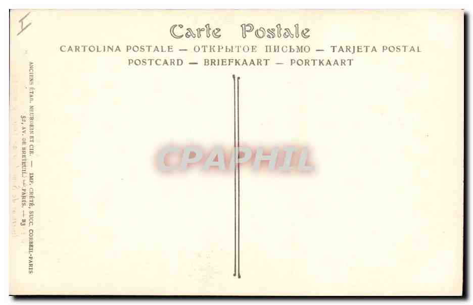 CPA Orgue L'eglise bombardee a Paris 29 Mars 1918 Interieur de Saint Gervais vers le Portail  — Rückseite