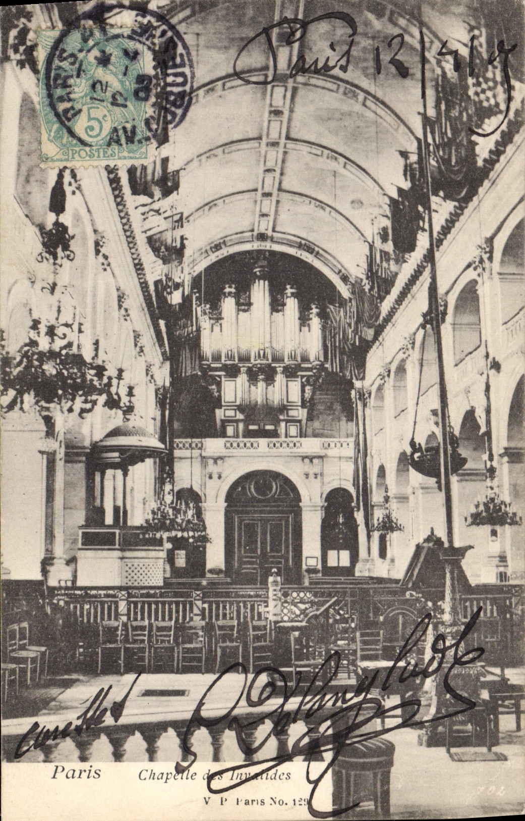 CPA Orgue Paris Chapelle des Invalides 