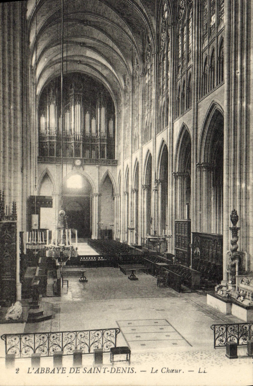 CPA Orgue Abbaye de Saint Denis Le choeur 