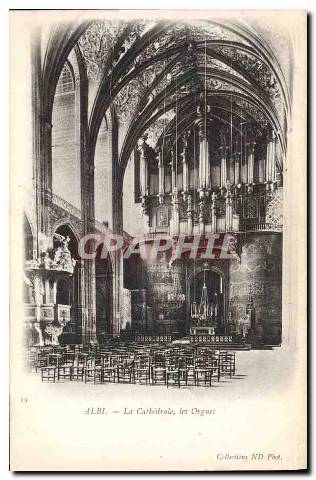 CPA Orgue Albi La cathedrale Les orgues