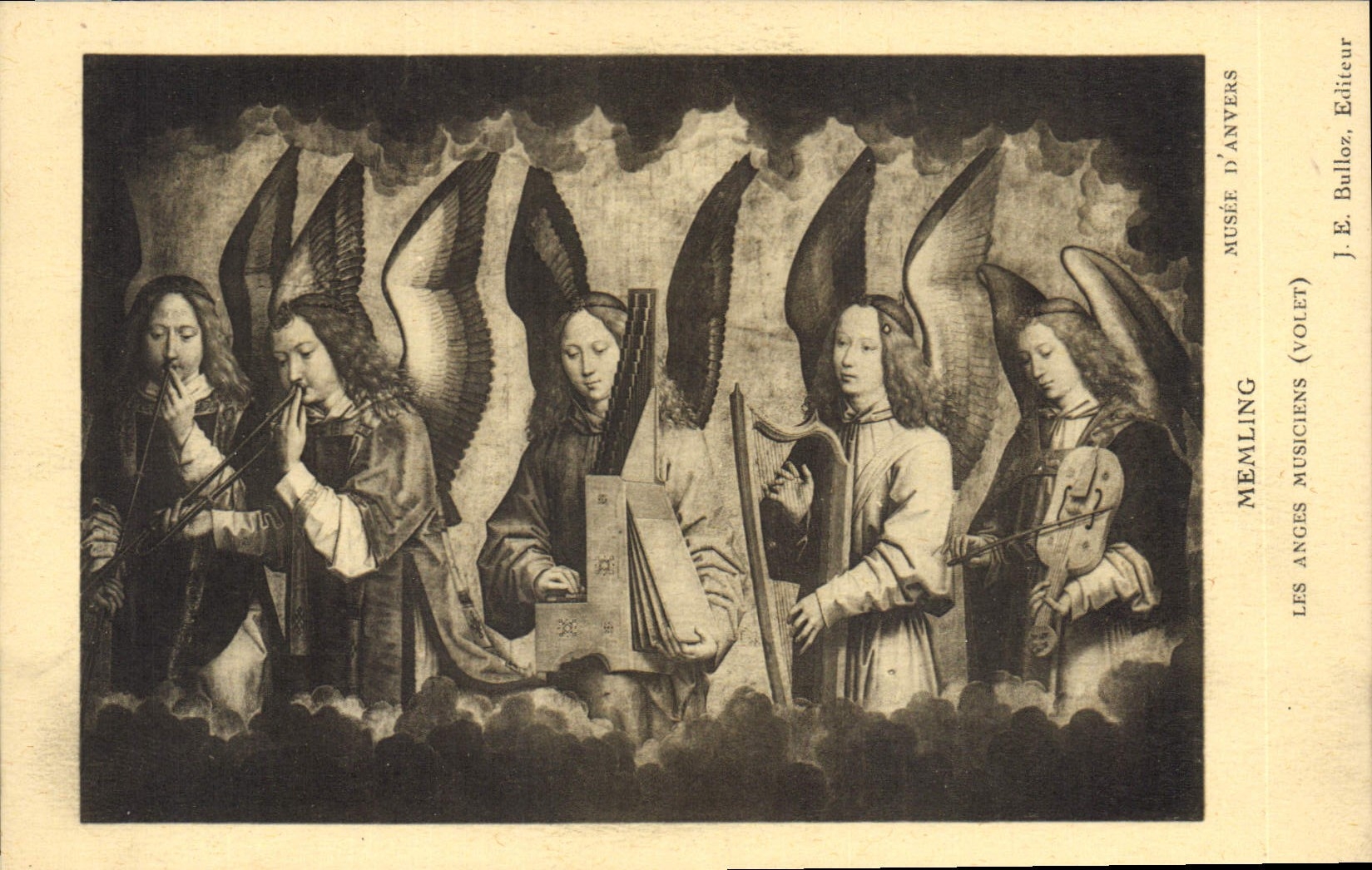 CPA Orgue Memling Les anges Musiciens Musee d'Anvers 