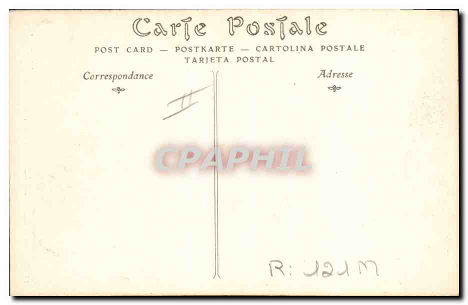 CPA Folklore Le Puy Dentelliere — Verso