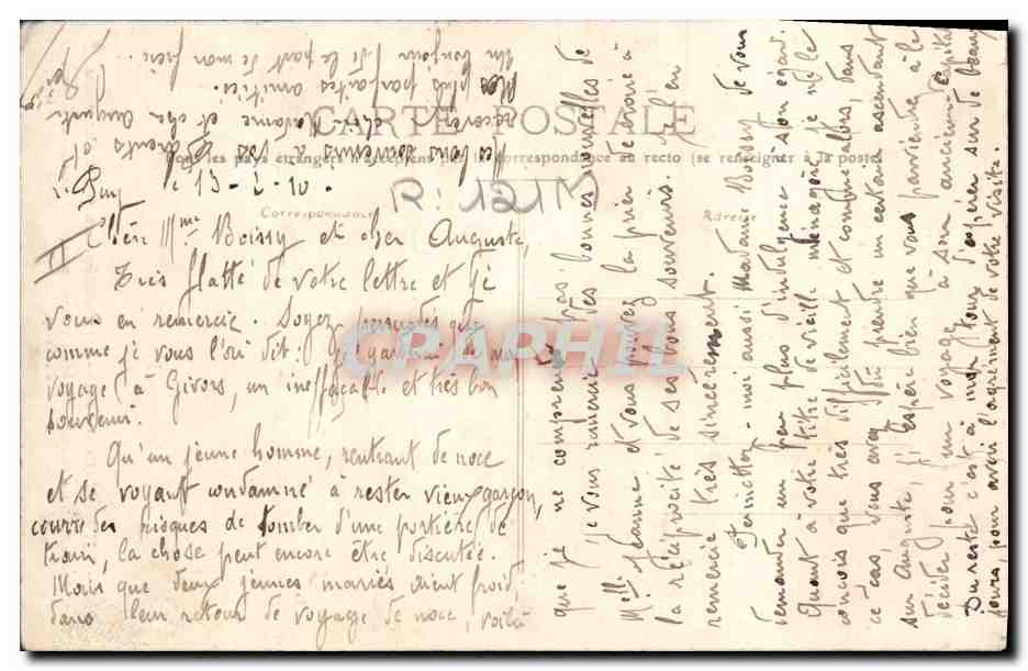 CPA Folklore Le Puy Dentelliere au petit chapeau — Verso