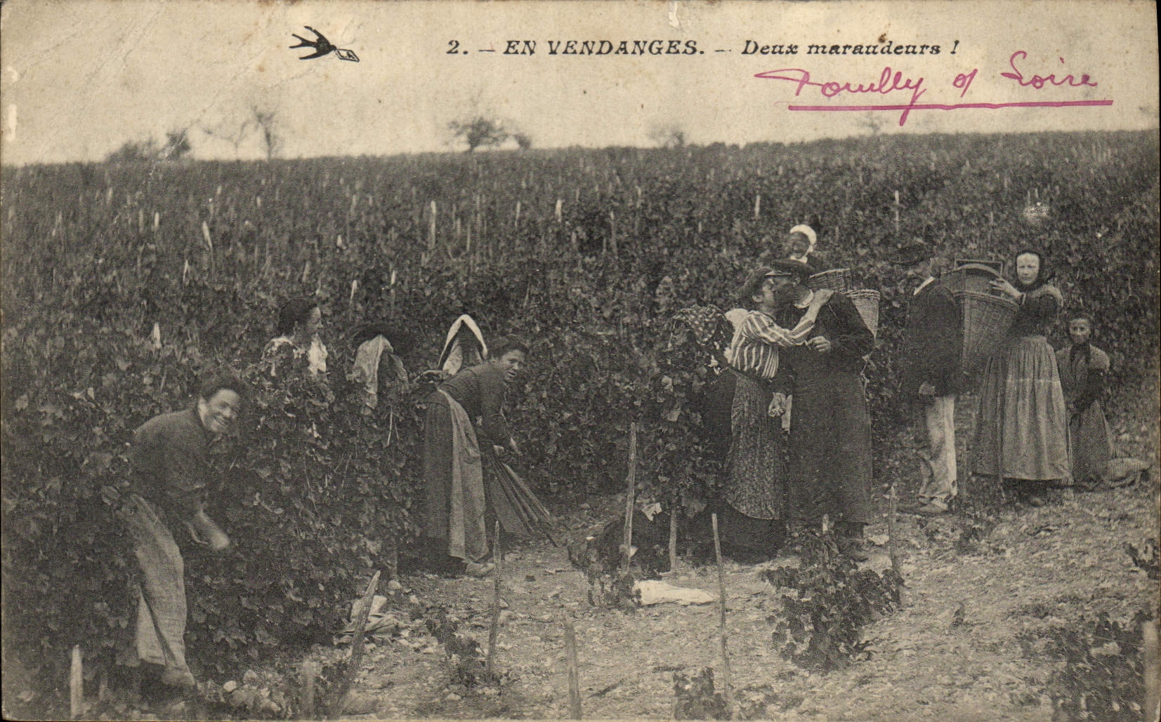 CPA Vin Vendanges Deux maraudeurs