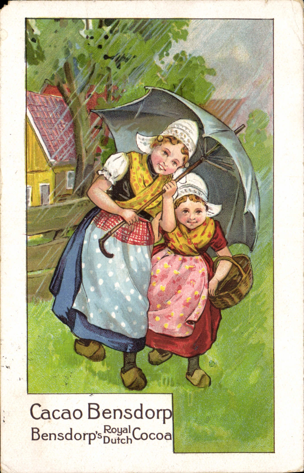 CPA Publicite Cacao Bensdorp Amsterdam Enfants