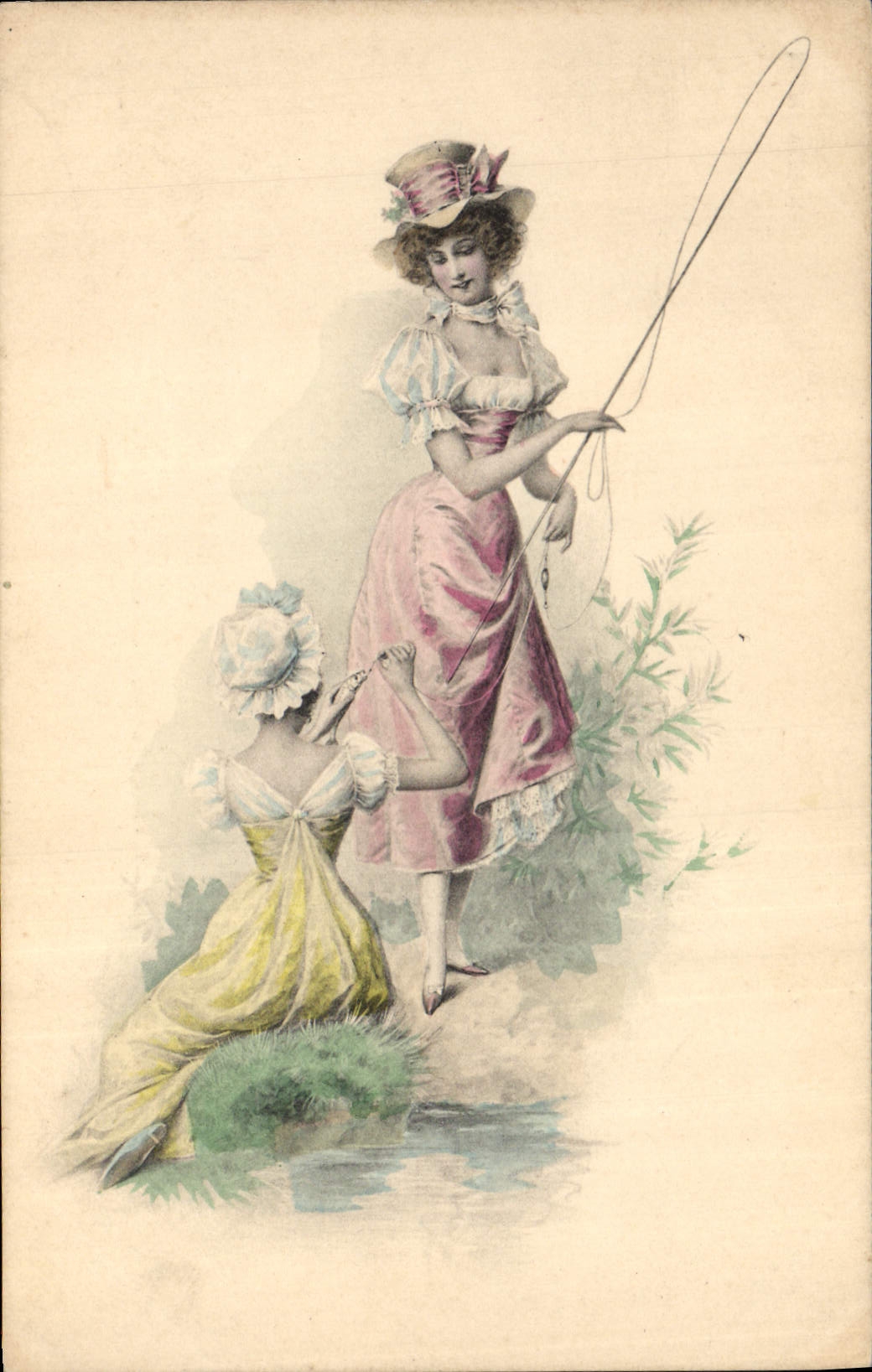 CPA Fantaisie Femmes Peche