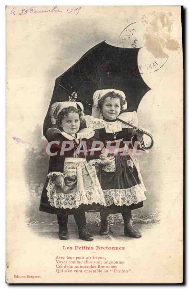 CPA Fantaisie Enfants Les petites bretonnes Folklore