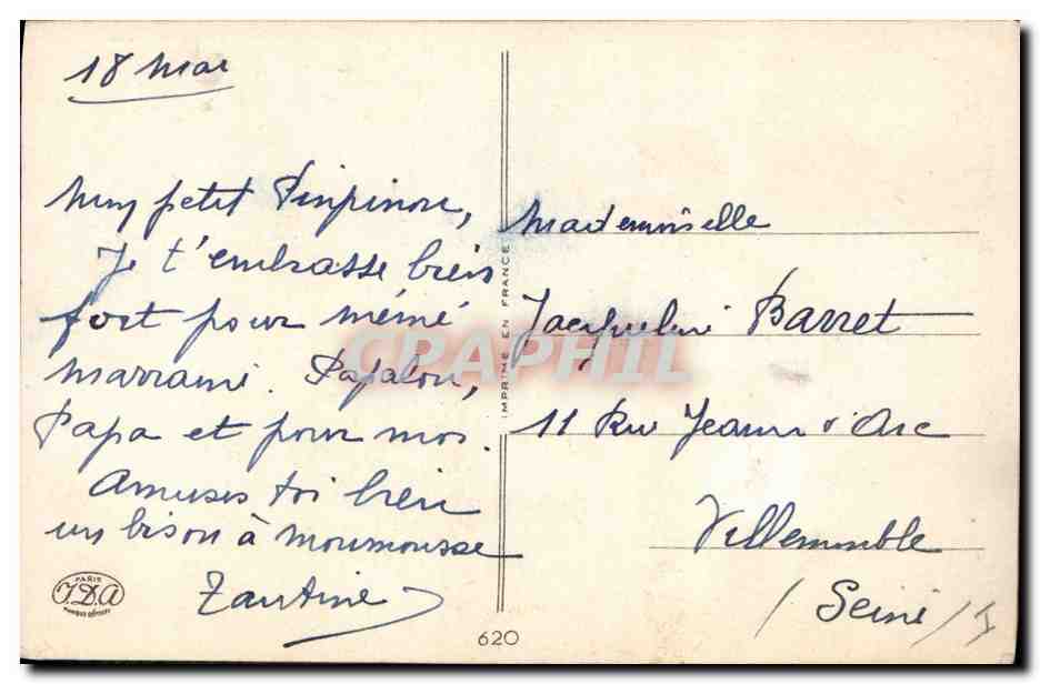 CPA Fantaisie Enfant Fauchon vend ses oies Poule Canards — Rückseite