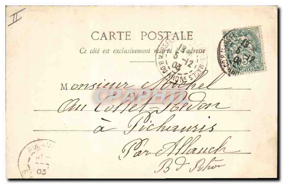Jeune femme et militaire sous la pluie — Le Parapluie — Phototype A. Beranger & Cie, Nancy — Reverso