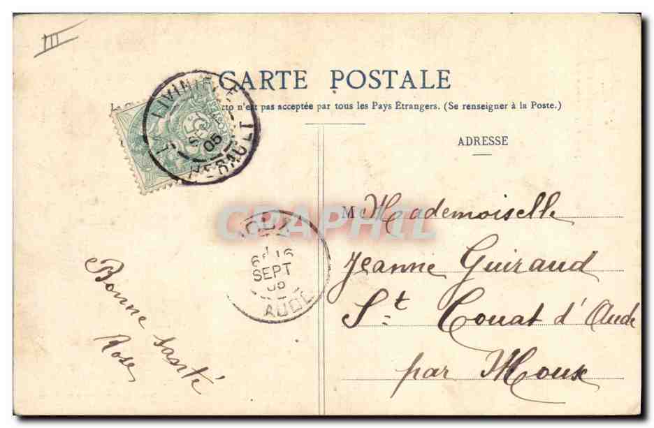 Un couple sous la pluie — La Pluie — éditeur L. Baudouin, n°6 — Achterkant