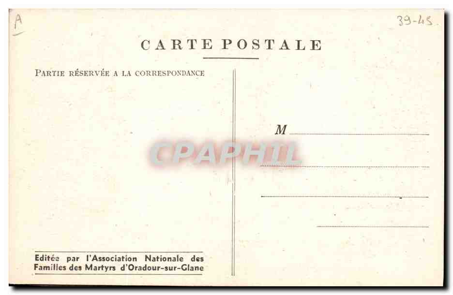 CPM Militaria Oradour sur Glane Interieur de l'eglise Voitures d'enfants — Rückseite