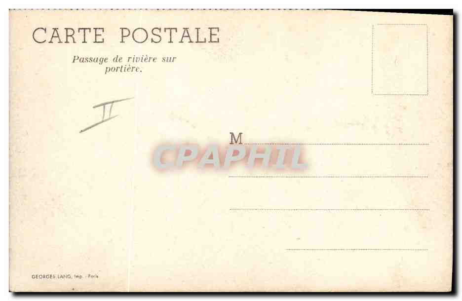 CPM Militaria Passage de riviere sur portiere — Rückseite