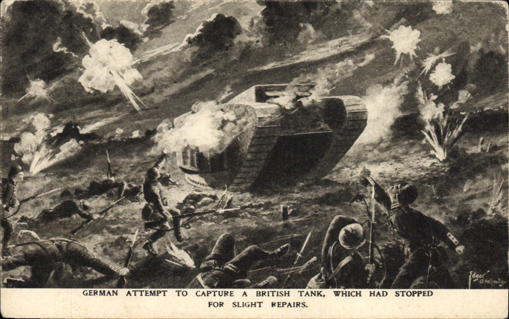 CPM Militaria German attempt to capture a British Tank 