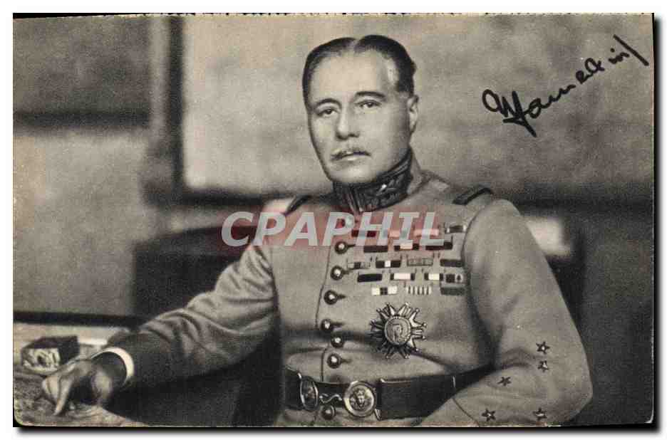 CPM Militaria Monsieur le General Gamelin Vice President du Conseil superieur de la guerre