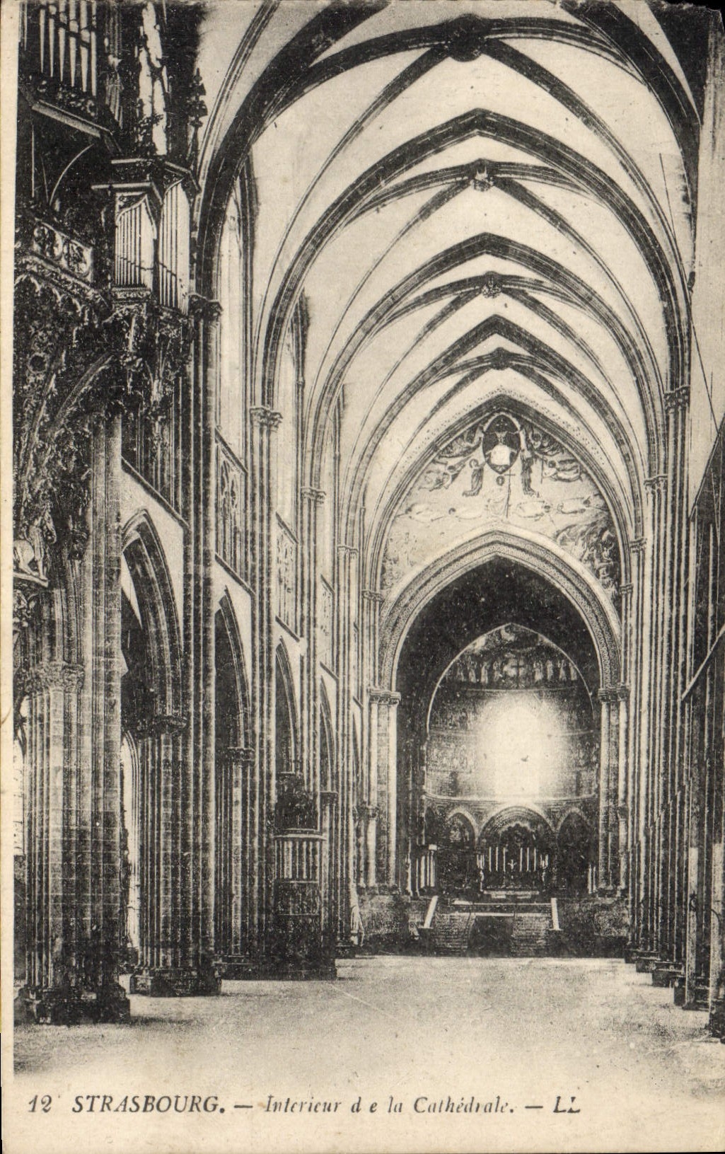 CPA Orgue Strasbourg Interieur de la cathedrale