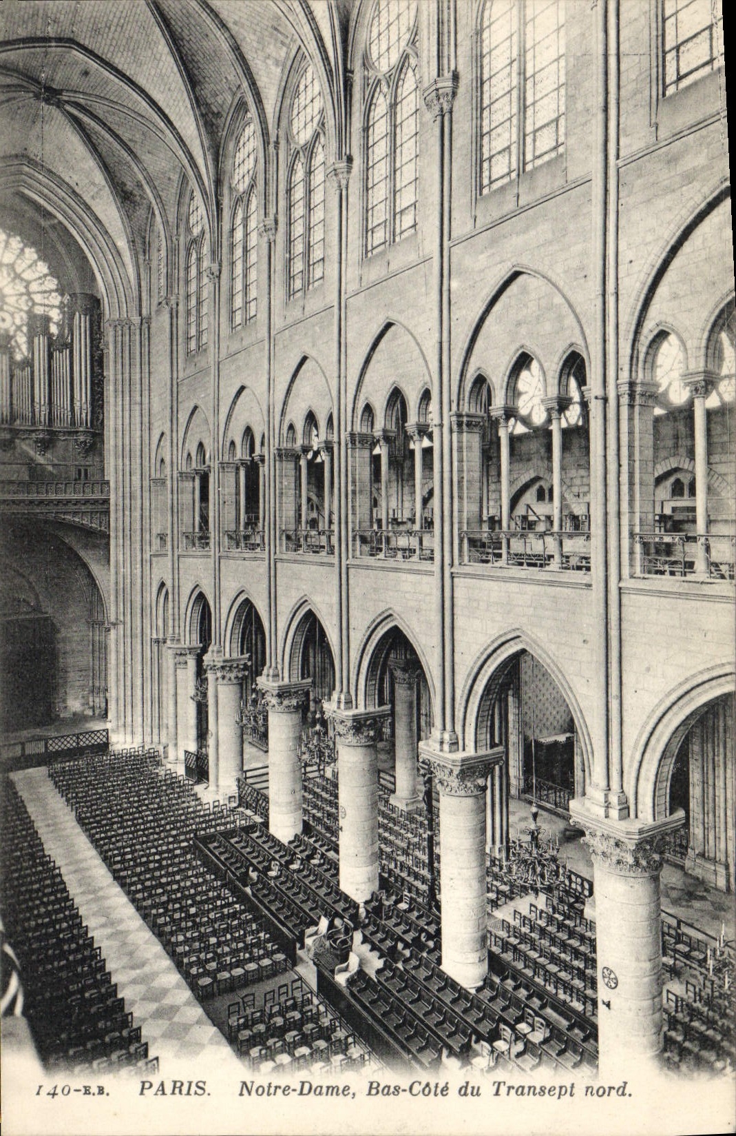 CPA Orgue Paris Notre Dame Bas cote du transept nord