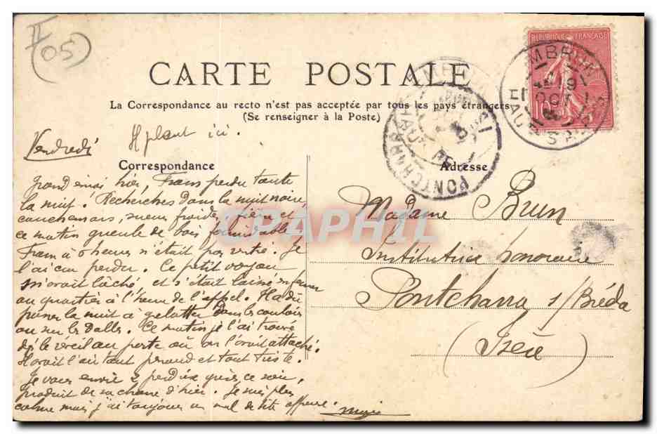 CPA Orgue Embrun Buffet d'orgues de la cathedrale Don de Louis XI  — Verso