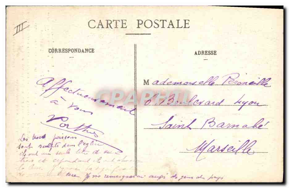 CPA Orgue Luxeuil les Bains Les orgues — Verso