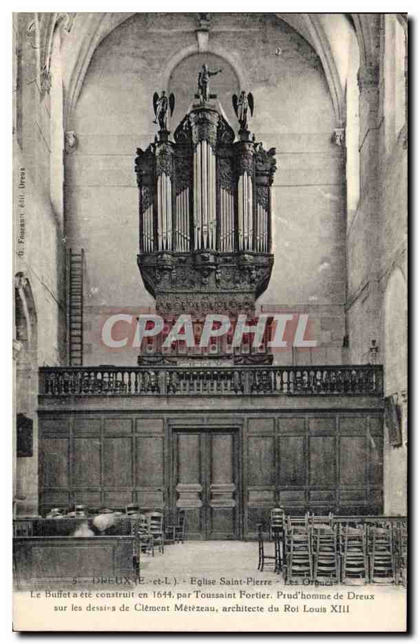 CPA Orgue Dreux Eglise Saint Pierre Les orgues