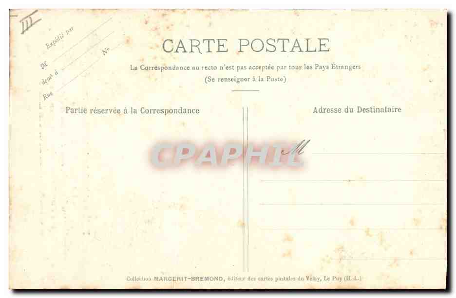 CPA Orgue Eglise abbatiale de la Chaise Dieu le buffet d'orgues — Verso