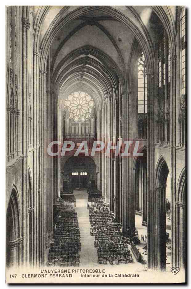 CPA Orgue Clermont Ferrand Interieur de la cathedrale
