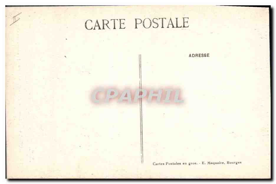CPA Orgue Bourges Interieur de la cathedrale Les grandes orgues et la rosace de la facade — Rückseite