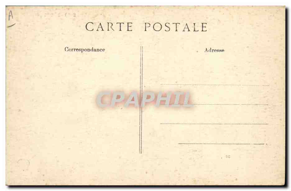 CPA Folklore Auvergne La Bourree  — Rückseite