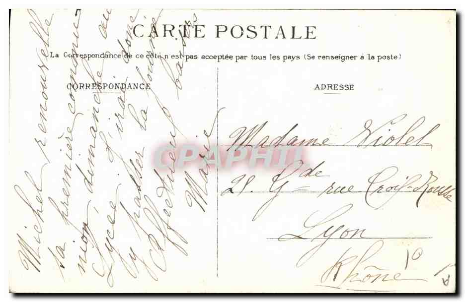 CPA Folklore Bourbonnais Je jure de ne jamais t'oublier  — Verso