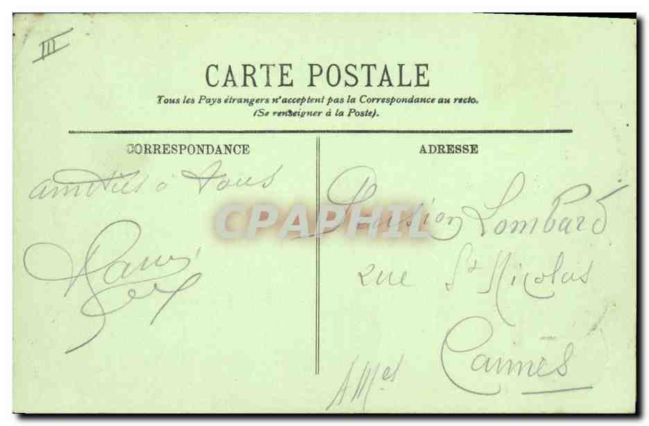 CPA Folklore Auvergne Un bapteme  — Verso