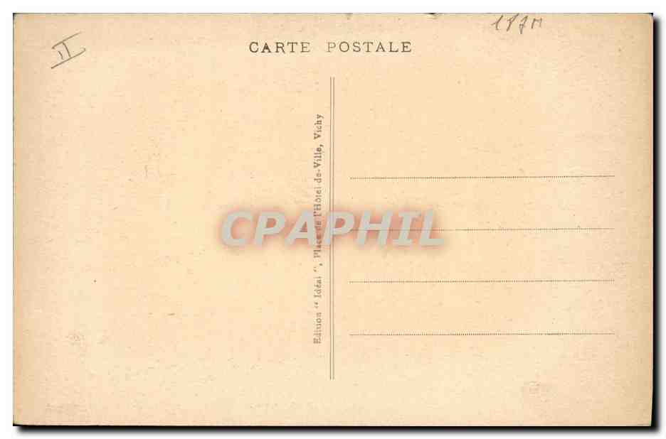 CPA Folklore Auvergne Interieur Auvergnat  — Verso