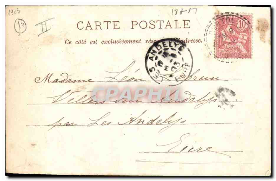 CPA Folklore Auvergne Auvergnate buvant  — Rückseite