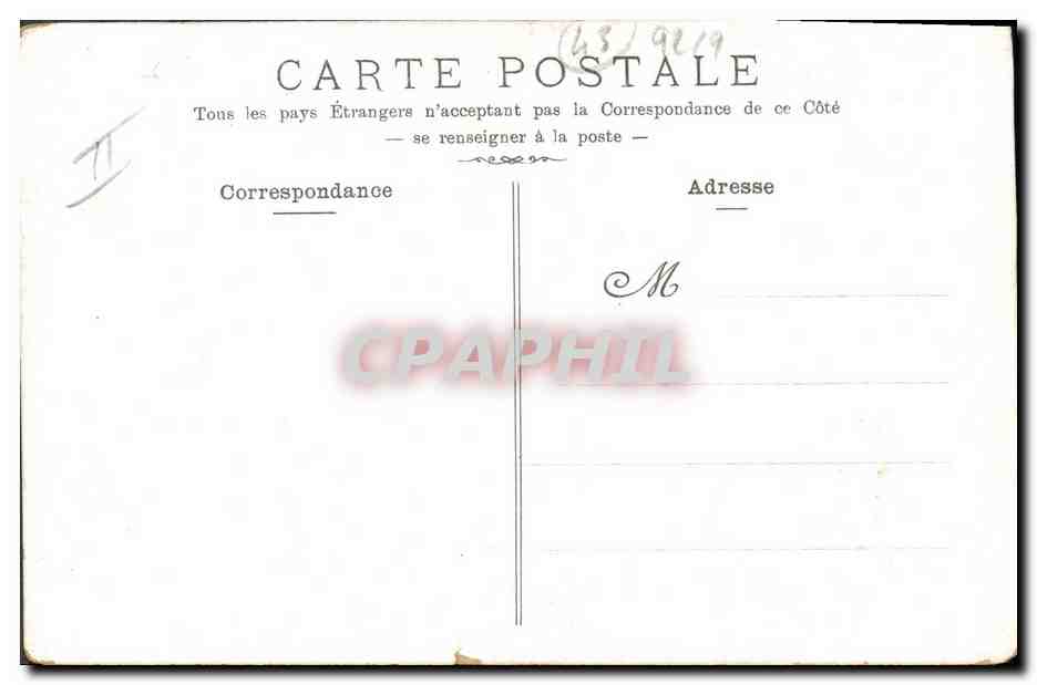 CPA Folklore Auvergne Velay Environs du Puy Haute Loire  — Verso