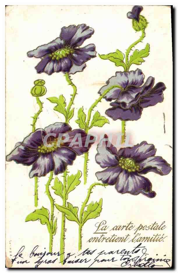 CPA Fantaisie Fleurs 