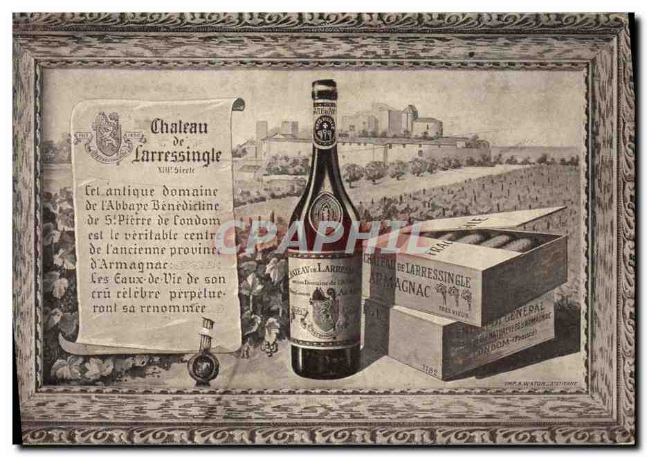 CPA Vin Vendanges Chateau de Larresingle Armagnac